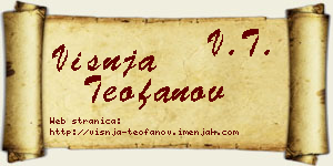 Višnja Teofanov vizit kartica